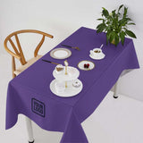 Custom Light Purple Sky Blue Square Table Cloth