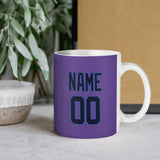 Custom Light Purple Navy Mug