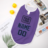 Custom Light Purple Navy Pet Vest