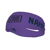 Custom Light Purple Navy Sports headband