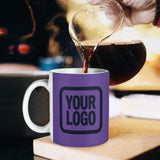 Custom Light Purple Navy Mug
