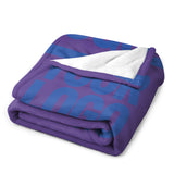 Custom Light Purple Sky Blue Blanket