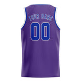 Custom Light Purple & Sky Blue Colors Design Sports Basketball Jersey