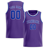 Custom Light Purple & Sky Blue Colors Design Sports Basketball Jersey