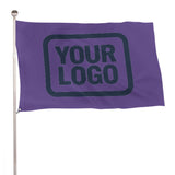 Custom Light Purple Blue Flag