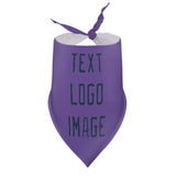 Custom Light Purple Blue Pet Scarf