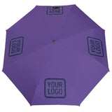 Custom Light Purple Blue Automatic Umbrella