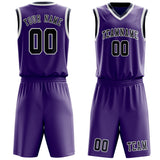 Custom Light Purple Blue Basketball Set