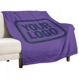 Custom Light Purple Blue Blanket