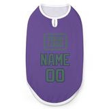 Custom Light Purple Blue Green Pet Vest