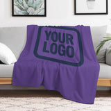 Custom Light Purple Blue Blanket