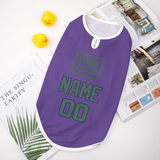 Custom Light Purple Blue Green Pet Vest