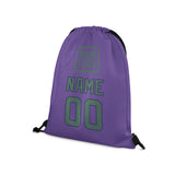 Custom Light Purple Blue Green Drawstring Bag