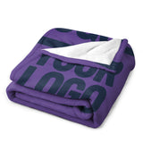 Custom Light Purple Blue Blanket