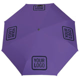 Custom Light Purple Navy Automatic Umbrella