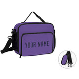 Custom Light Purple Navy Lunch Bag