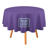 Custom Light Purple Light Blue Round Table Cloth