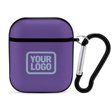 Custom Light Purple Light Blue AirPods Case