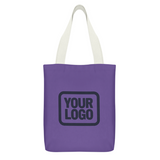 Custom Light Purple Light Blue Canvas Tote Bag