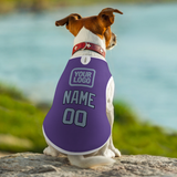 Custom Light Purple Light Blue Pet Vest