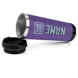 Custom Light Purple Light Blue Stainless Steel Water Cup