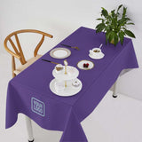 Custom Light Purple Navy Square Table Cloth