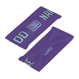 Custom Light Purple Light Blue Sports headband