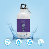 Custom Light Purple Light Blue Sports Bottle