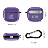 Custom Light Purple Light Blue AirPods Case (3rd Generation)