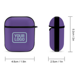 Custom Light Purple Light Blue AirPods Case