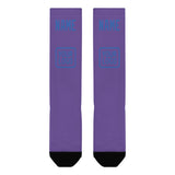 Custom Light Purple Sky Blue Knee-High Sock