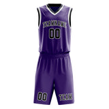 Custom Light Purple Navy Basketball Set
