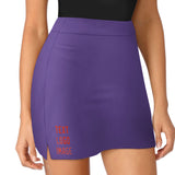 Custom Light Purple Orange Red A-Line Skort