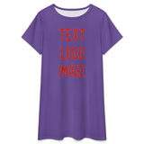 Custom Light Purple Orange Red Nachthemd