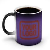 Custom Light Purple Coral Red Magic Mug
