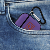 Custom Light Purple Coral Red AirPods Case