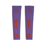 Custom Light Purple Coral Red Arm Sleeve