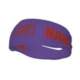 Custom Light Purple Coral Red Sports headband