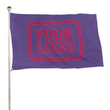 Custom Light Purple Pink Flag