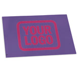 Custom Light Purple Pink Flag