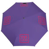 Custom Light Purple Pink Automatic Umbrella