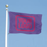 Custom Light Purple Pink Flag