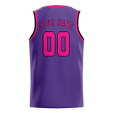 Custom Light Purple & Pink Colors Design Sports Basketball Jersey