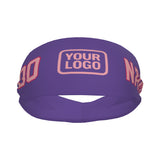 Custom Light Purple Light Pink Sports headband