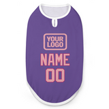 Custom Light Purple Light Pink Pet Vest