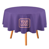 Custom Light Purple Light Pink Round Table Cloth