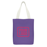 Custom Light Purple Light Pink Canvas Tote Bag