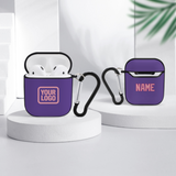 Custom Light Purple Light Pink AirPods Case