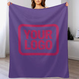 Custom Light Purple Pink Blanket