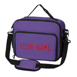 Custom Light Purple Red Lunch Bag